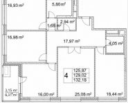 4-комнатная квартира площадью 129.39 кв.м, Лазоревый пр., 3 | цена 42 902 475 руб. | www.metrprice.ru