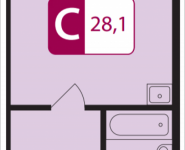 1-комнатная квартира площадью 28.1 кв.м в ЖК "PerovSky", Шоссе Энтузиастов, вл. 88, корп.3 | цена 4 622 450 руб. | www.metrprice.ru