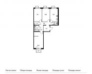3-комнатная квартира площадью 85.1 кв.м, жилой комплекс Саларьево Парк, к13/1 | цена 10 135 410 руб. | www.metrprice.ru