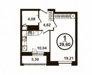 1-комнатная квартира площадью 39 кв.м, Петра Алексеева ул., 12АС1 | цена 7 475 625 руб. | www.metrprice.ru