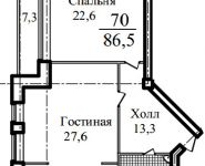 2-комнатная квартира площадью 86 кв.м, Береговая ул., 9 | цена 6 617 250 руб. | www.metrprice.ru