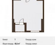 1-комнатная квартира площадью 40.6 кв.м, Новодмитровская ул., 5А | цена 6 211 800 руб. | www.metrprice.ru