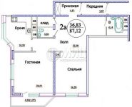 2-комнатная квартира площадью 88 кв.м, Кронштадтский бул., 49К1 | цена 18 000 000 руб. | www.metrprice.ru