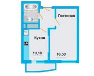 1-комнатная квартира площадью 35.3 кв.м, Рябиновая ул. | цена 2 550 000 руб. | www.metrprice.ru