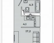 1-комнатная квартира площадью 32 кв.м, Рязанский проспект, 2, корп.4 | цена 5 979 648 руб. | www.metrprice.ru