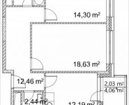 2-комнатная квартира площадью 64.94 кв.м, Лазоревый пр., 3 | цена 14 037 365 руб. | www.metrprice.ru