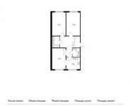 3-комнатная квартира площадью 92.6 кв.м, Ленинский проспект, 20 | цена 7 585 578 руб. | www.metrprice.ru