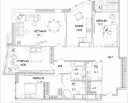 4-комнатная квартира площадью 193 кв.м, Минская улица, 2к2 | цена 103 862 697 руб. | www.metrprice.ru