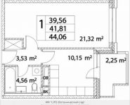 1-комнатная квартира площадью 41 кв.м, Лазоревый пр., 3С7 | цена 8 972 007 руб. | www.metrprice.ru