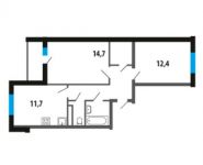 2-комнатная квартира площадью 56.8 кв.м, Нововатутинский пр-кт, 8 | цена 5 708 400 руб. | www.metrprice.ru