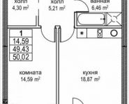 1-комнатная квартира площадью 51 кв.м, Автозаводская ул., 23к1 | цена 10 121 347 руб. | www.metrprice.ru