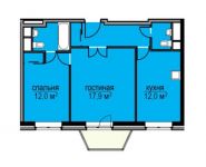 2-комнатная квартира площадью 56 кв.м, Ясная ул., 7 | цена 4 294 013 руб. | www.metrprice.ru