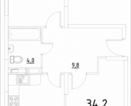 2-комнатная квартира площадью 63.4 кв.м, Строителей, корп.34 | цена 3 487 000 руб. | www.metrprice.ru