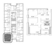 3-комнатная квартира площадью 66 кв.м,  | цена 13 649 642 руб. | www.metrprice.ru