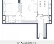 2-комнатная квартира площадью 108.5 кв.м в ЖК  "Capital Towers", улица Николая Химушина, 9к2 | цена 56 109 632 руб. | www.metrprice.ru