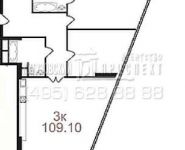 3-комнатная квартира площадью 109 кв.м в ЖК "Скай Хаус", Мытная ул., 40-44 | цена 58 575 989 руб. | www.metrprice.ru
