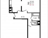 2-комнатная квартира площадью 61 кв.м, Шестая ул. | цена 4 049 824 руб. | www.metrprice.ru