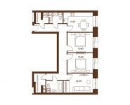 3-комнатная квартира площадью 75.7 кв.м в Микрорайон "Домашний", Россошанская улица, 5к1 | цена 10 669 139 руб. | www.metrprice.ru