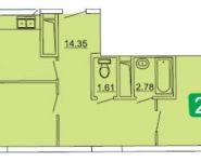 2-комнатная квартира площадью 54.4 кв.м в ЖК "Центральный" (Лыткарино), улица Ленина, к2 | цена 3 925 124 руб. | www.metrprice.ru