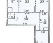 3-комнатная квартира площадью 123.8 кв.м в ЖК "Академия Люкс", улица Покрышкина, 8к1 | цена 33 602 000 руб. | www.metrprice.ru