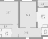 2-комнатная квартира площадью 98 кв.м, Наметкина ул., 18К2 | цена 24 550 000 руб. | www.metrprice.ru