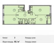 3-комнатная квартира площадью 85.1 кв.м, Ленинградский просп., 31 | цена 21 317 550 руб. | www.metrprice.ru