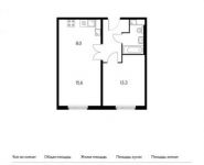 2-комнатная квартира площадью 45.9 кв.м, Варшавское шоссе, 141к11 | цена 7 477 110 руб. | www.metrprice.ru