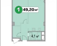 1-комнатная квартира площадью 49 кв.м, Нахимовский просп., 21 | цена 5 699 630 руб. | www.metrprice.ru