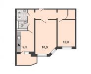 2-комнатная квартира площадью 55.9 кв.м, Базовская улица, 15к3 | цена 6 822 000 руб. | www.metrprice.ru