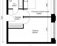 2-комнатная квартира площадью 44 кв.м, Донецкая ул., 30С2 | цена 6 275 184 руб. | www.metrprice.ru