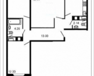 3-комнатная квартира площадью 74.7 кв.м, Шестая, 13 | цена 5 108 926 руб. | www.metrprice.ru