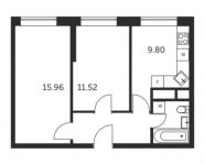 2-комнатная квартира площадью 46.9 кв.м,  | цена 4 985 777 руб. | www.metrprice.ru