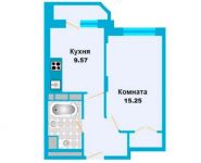 1-комнатная квартира площадью 35 кв.м, Рябиновая ул. | цена 2 487 130 руб. | www.metrprice.ru