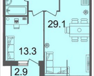 2-комнатная квартира площадью 56.2 кв.м, Серебрякова, 11-13, корп.2 | цена 8 317 600 руб. | www.metrprice.ru