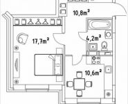 1-комнатная квартира площадью 43.3 кв.м, Строителей ул. | цена 1 861 900 руб. | www.metrprice.ru