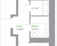 1-комнатная квартира площадью 38.2 кв.м, Володарское шоссе, 7 | цена 2 868 820 руб. | www.metrprice.ru