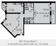 5-комнатная квартира площадью 164.6 кв.м, 1-й Нагатинский пр-д, корп.206 | цена 30 818 470 руб. | www.metrprice.ru