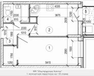 1-комнатная квартира площадью 37 кв.м, бульвар Космонавтов, корп.16 | цена 3 122 112 руб. | www.metrprice.ru