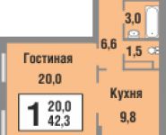 1-комнатная квартира площадью 42 кв.м, Троицкая ул., 3 | цена 3 400 000 руб. | www.metrprice.ru