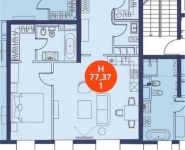 1-комнатная квартира площадью 77.4 кв.м, Ордынский тупик, д. 17 | цена 59 574 000 руб. | www.metrprice.ru