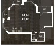 3-комнатная квартира площадью 69.8 кв.м, 2-й Мичуринский тупик, 4, корп.4 | цена 5 967 900 руб. | www.metrprice.ru