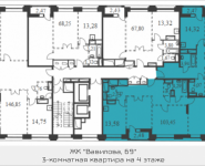 3-комнатная квартира площадью 103.45 кв.м, Вавилова, 69 | цена 20 447 099 руб. | www.metrprice.ru