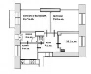 3-комнатная квартира площадью 65 кв.м, Пионерская Большая ул., 40/11 | цена 14 950 000 руб. | www.metrprice.ru