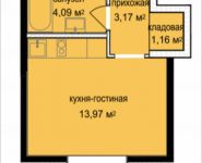 1-комнатная квартира площадью 22 кв.м,  | цена 2 337 779 руб. | www.metrprice.ru