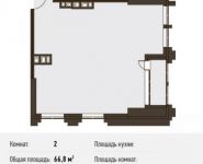 2-комнатная квартира площадью 66.8 кв.м, Новодмитровская ул., 5А | цена 9 842 980 руб. | www.metrprice.ru