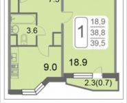 1-комнатная квартира площадью 39.5 кв.м, 2-й Грайвороновский проезд, 38, корп.2 | цена 6 017 825 руб. | www.metrprice.ru