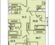 4-комнатная квартира площадью 94.1 кв.м, Рязанский просп. | цена 14 741 989 руб. | www.metrprice.ru