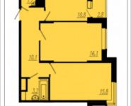 2-комнатная квартира площадью 59.2 кв.м, проезд Шокальского, 31к1 | цена 5 328 000 руб. | www.metrprice.ru