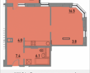 2-комнатная квартира площадью 65.2 кв.м, Ленинский проспект, 20 | цена 6 509 568 руб. | www.metrprice.ru