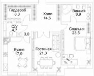 2-комнатная квартира площадью 103 кв.м, Малая Пироговская, 8 | цена 57 300 720 руб. | www.metrprice.ru